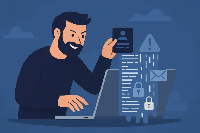 Datalæk - hacker illustration