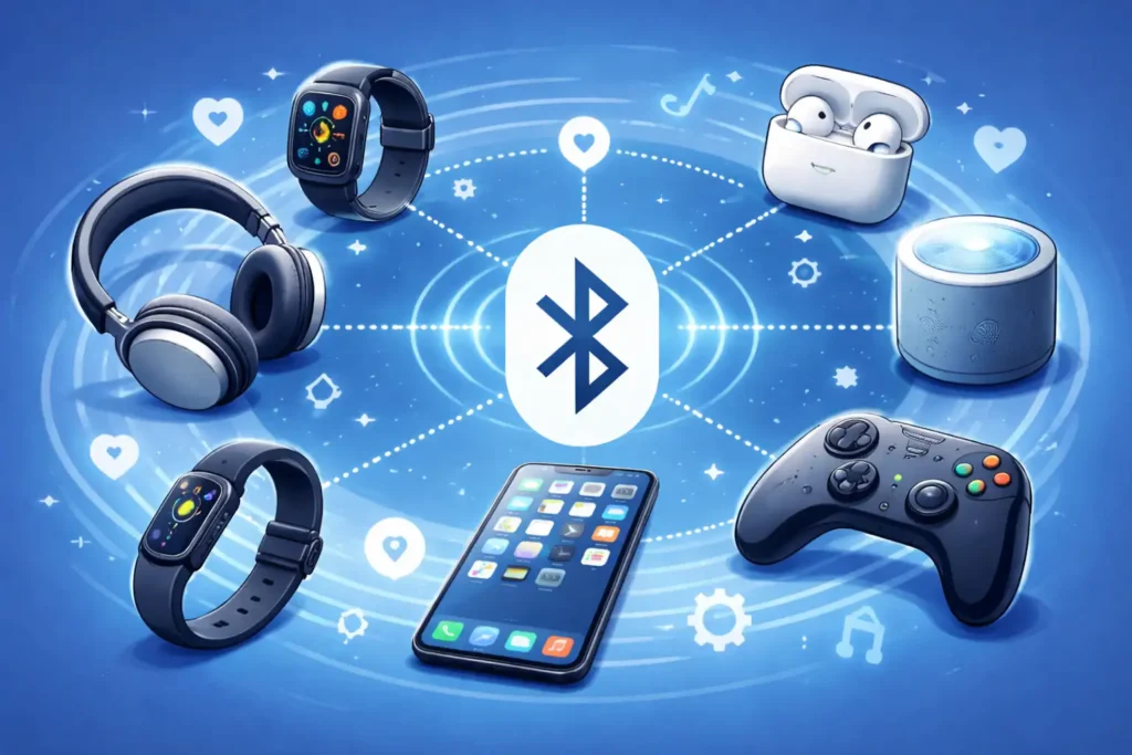 Bluetooth-enheder i en cirkel